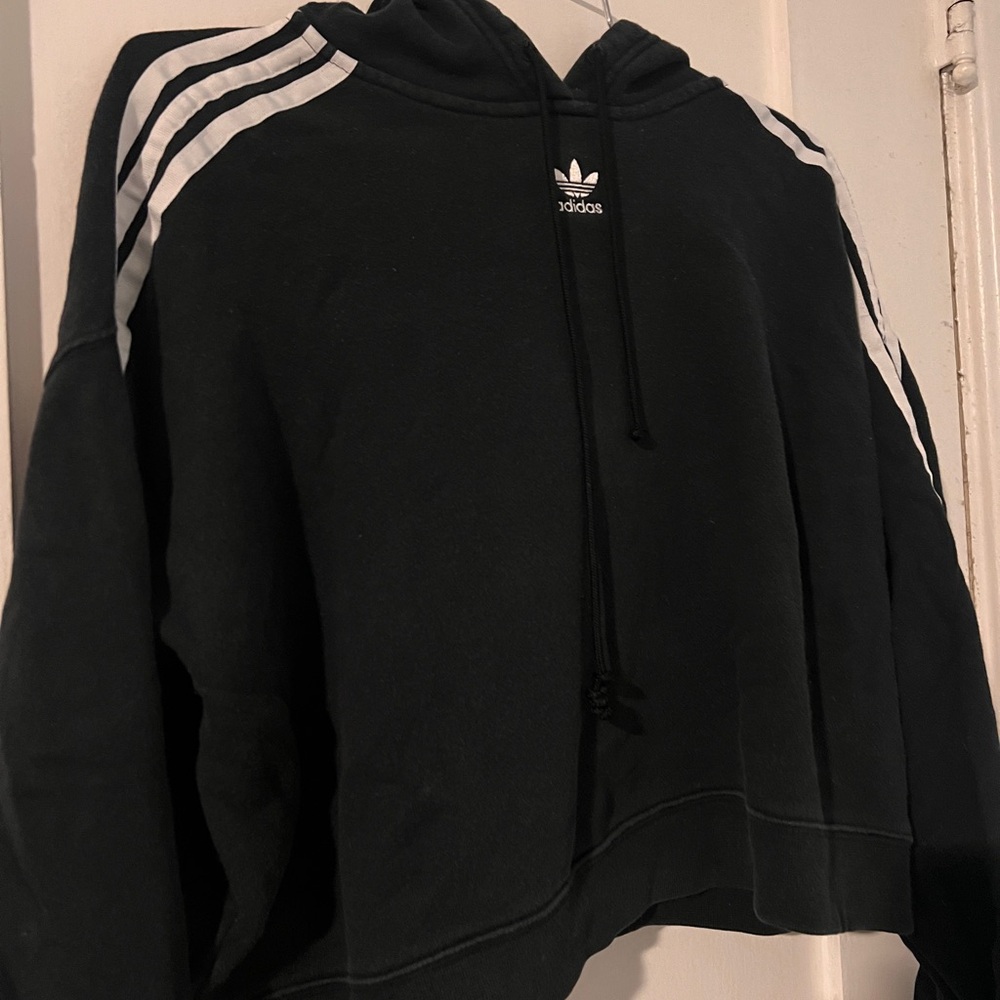 Adidas Black Pullover with White Accents